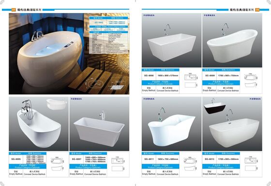 Space Saving Oval Freestanding Tub Contemporary Soaking Tub Simple Design