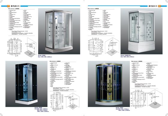 Intelligent Computer Control Bath Shower Steam Cabin 1800×1700×2250mm Size