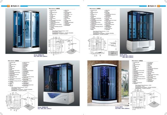 Multi Functional Steam Shower Bath Cabin Steam Shower Pods Safety Elegant