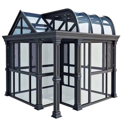 UV Proof Outdoor Metal Glass Patios Sunrooms High Corrosion Resistance