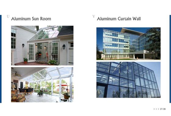 Thermally Broken Double Glazed Aluminium Sliding Window With Flynet