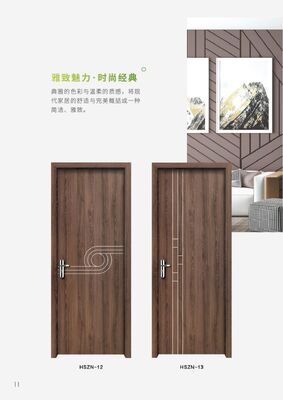 Customized WPC Interior Door With PVC Film For Office Building Sports Venues And More
