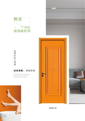 Termite Proof WPC Bedroom Doors WPC Solid Door With Customizable Handle