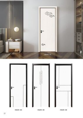 Classic Design Style Interior WPC Door For Bedroom Hall And Hotel With Customized Special Function