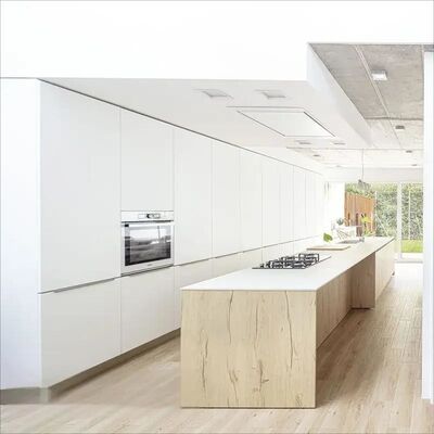 Multifunctional White Kitchen Cabinet Diningroom Cabinets Wear Resistance
