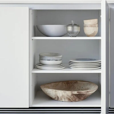 User Friendly  Residential Kitchen Cabinets White Kitchen Cupboard OEM ODM