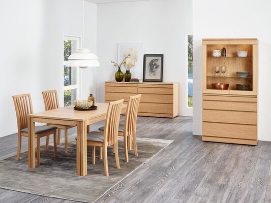 Rustic Natural Wood Dining Room Set For Stylish Living Spaces Plain Design