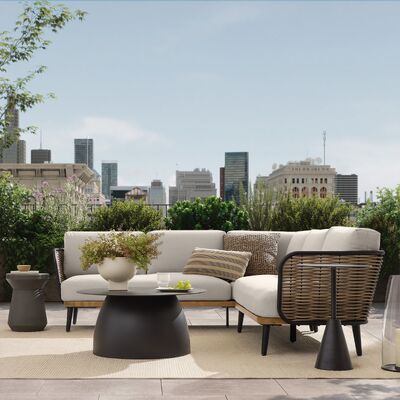 Low Maintenance Outdoor Furniture UV Resistant PE Rattan in White Black Brown or Grey