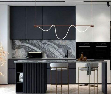 Stylish LED Kitchen Island Ceiling Lighting With Customizable Options