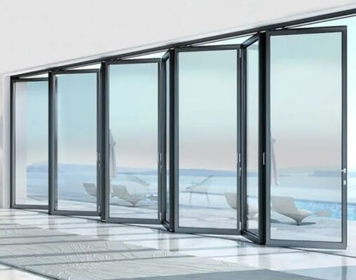 unbreakable Modern Aluminum Window For Heat Sound Insulation long Life Span