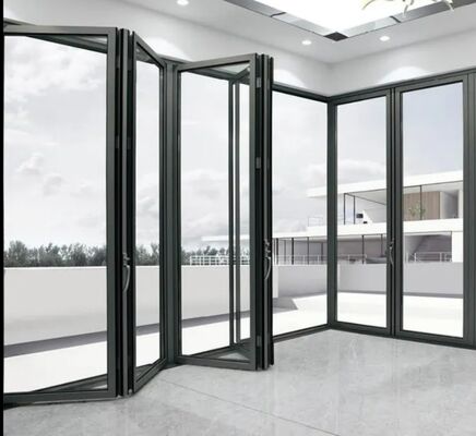 Sound Insulation Modern Aluminum Window Double Glazed Sliding Window  Wind Resistance