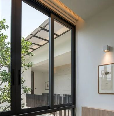 Thermally Broken Double Glazed Aluminium Sliding Window With Flynet