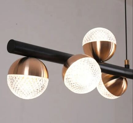 Switch Control Large Gold Contemporary Suspension Lights Hardwired Installation
