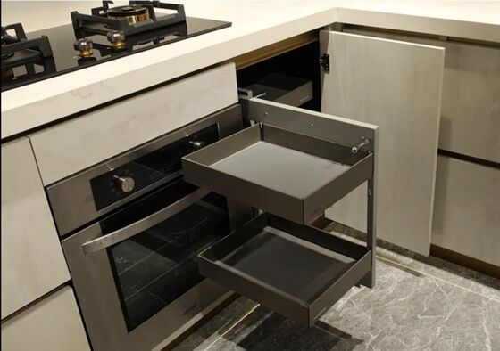 User Friendly  Residential Kitchen Cabinets White Kitchen Cupboard OEM ODM