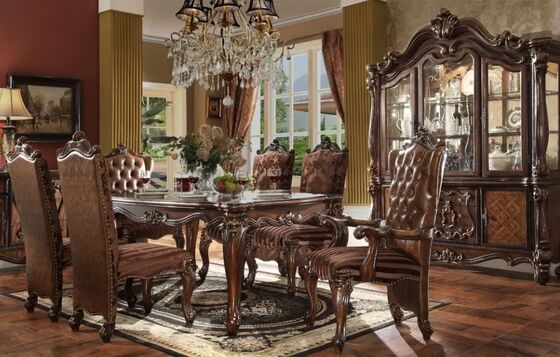 Rectangular Sleek Brown Antique Vintage Furniture No Assembly Required