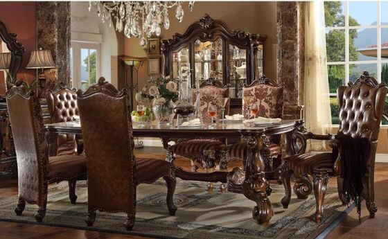 Rectangular Sleek Brown Antique Vintage Furniture No Assembly Required