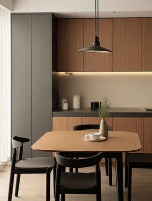 Sleek Elegant Design Modern Indoor Furnitures Residential Custom Cabinets