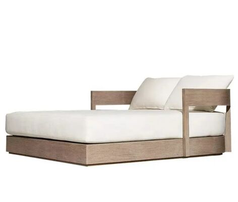 Low Maintenance Modern Outdoor Furniture Easily Transported Wood Patio Daybed