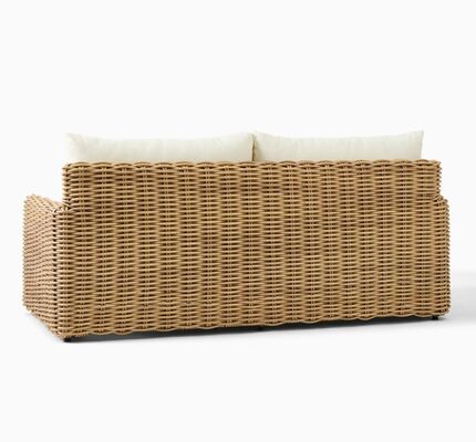 White and Brown Aluminum Garden Seating / Patio Furniture Collections for Poolside