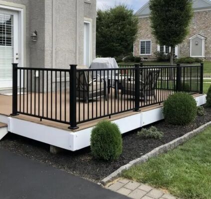 Customization Polished Glass Steel Staircase Railing For Contemporary Spaces