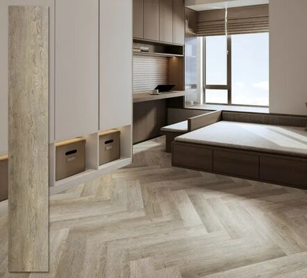 High Scratch Resistance Spc Floor Tiles Spc Herringbone Floor Stain Resistance