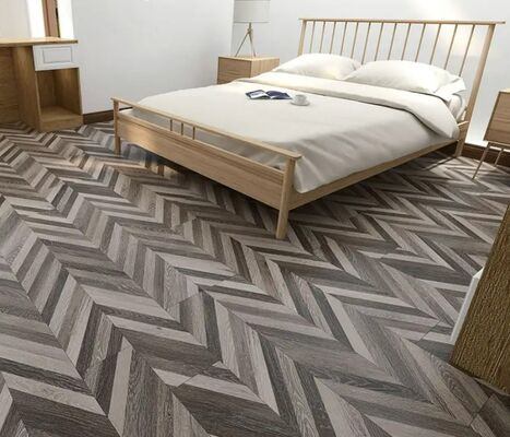 High Scratch Resistance Spc Floor Tiles Spc Herringbone Floor Stain Resistance