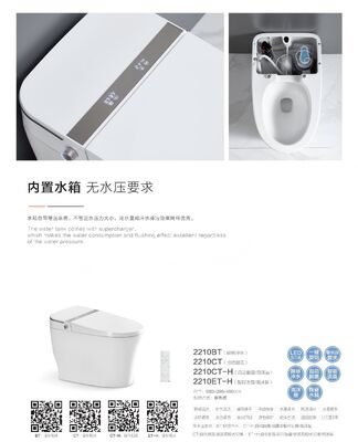 Vintage Design Ceramic Toilets With Automatic Deodorization And Night Light Bathroom Sanitary Wares