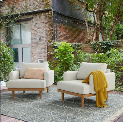 Modern Outdoor Furniture Set - UV-Resistant Aluminum & PE Rattan
