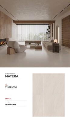 Glazed Ceramic Tiles Heat Insulation Firebrick Low Water Absorption 750*1500