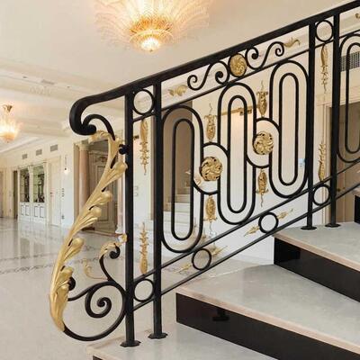 Secure And Sturdy Steel And Glass Handrail For Stair Deck Porch And Bridge In Classic Design Style