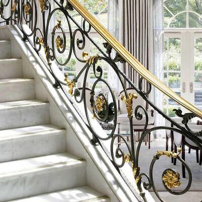 Secure And Sturdy Steel And Glass Handrail For Stair Deck Porch And Bridge In Classic Design Style