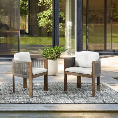 Modern Outdoor Furniture Set - Aluminum & PE Rattan - Low Maintenance