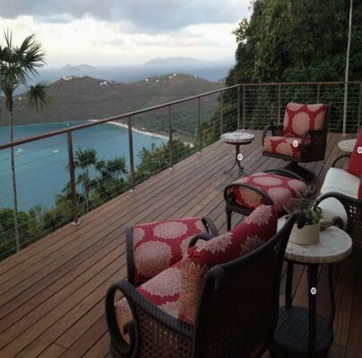 Modern Stainless Steel Glass Handrail - 1.2m Height, Indoor/Outdoor