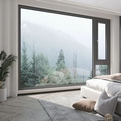 Modern Aluminum Window with Acrylic Material and Stainless Steel Hardware for Contemporary Design