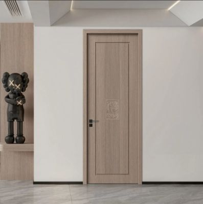 Fire Retardant WPC Door with Customized Handle Position and Door Frame for Courtyard Use