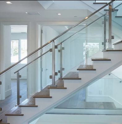 Stainless Steel And Aluminum Steel And Glass Handrail For Classic And Simplicity Style CE And ISO9001 Certified