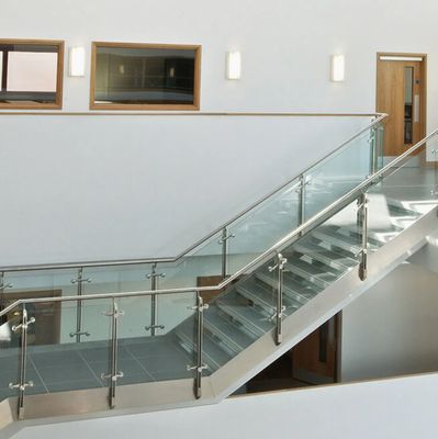 Stainless Steel And Aluminum Steel And Glass Handrail For Classic And Simplicity Style CE And ISO9001 Certified