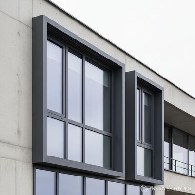 Modern Aluminum Window with High Energy Efficiency Waterproof And Windproof Design and Thermally Broken Frame