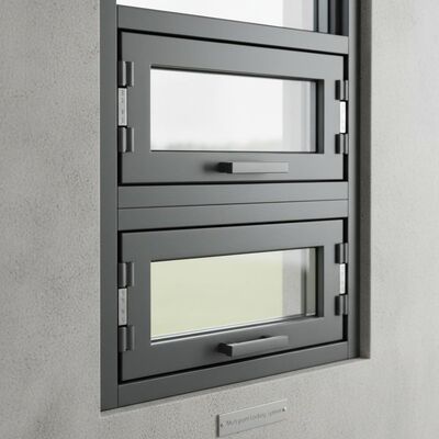 Modern Aluminum Window with Powder Coated Finish Thermally Broken Frame and 10 Years Warranty