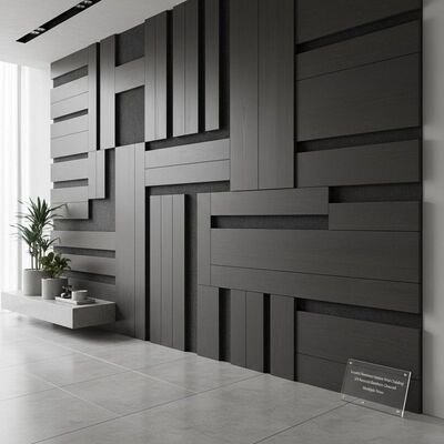 Scratch Resistant 6mm Thickness Interior Decoration Panel with PVC Film Coating for Wall Cladding