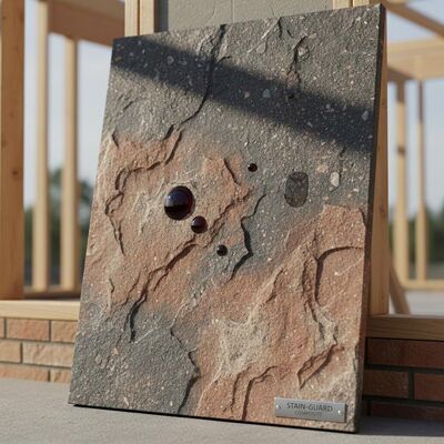 Textured Surface Stain Resistant Ceramic Tiles with High Durability for Home Building Materials