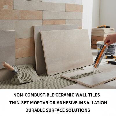 Non-combustible Ceramic Wall Tiles with Durable Surface and Thin-set Mortar Or Adhesive Installation