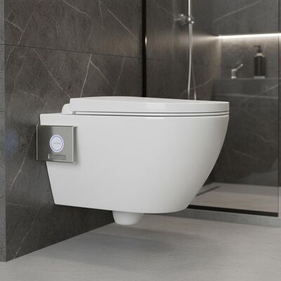 Ceramic Sanitary Ware with Automatic Deodorization 304 Stainless Steel Bracket and Glossy Finish for Modern Bathrooms