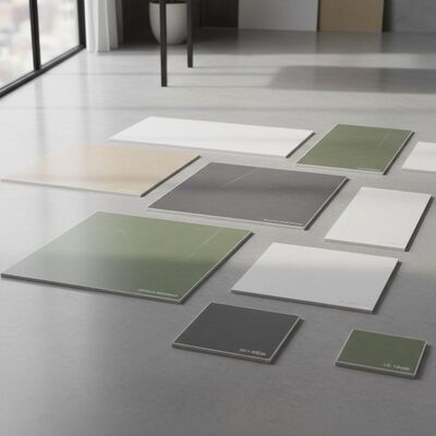 Satin Finish Ceramic Tiles in Various Sizes Offering Scratch Resistant Surface for Modern Interiors