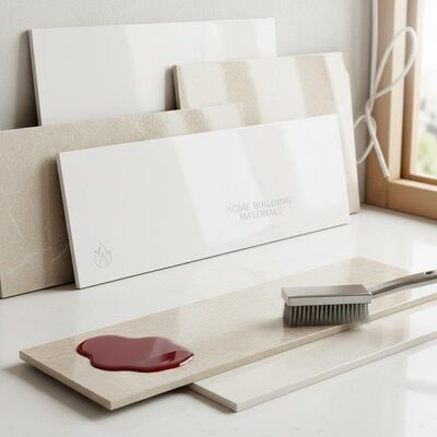 Scratch Resistant and Stain Resistant Ceramic Wall Tiles Non-combustible Home Building Materials for Residential Walls