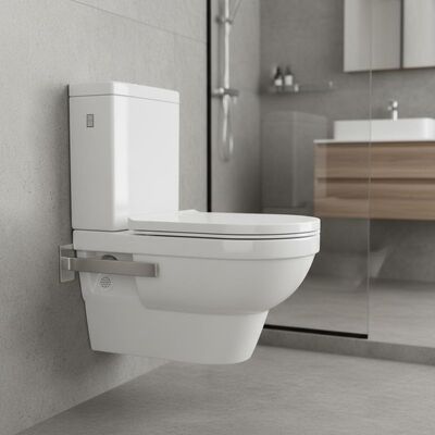 Ceramic Sanitary Ware with Automatic Deodorization 304 Stainless Steel Bracket and Glossy Finish for Modern Bathrooms