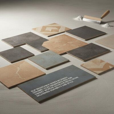 Slip Resistance Varies By Finish Ceramic Tiles Engineered For Thin set Mortar Or Adhesive Installation Delivering And Style