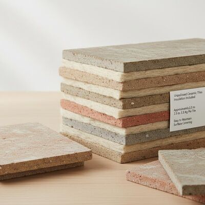 Unpolished Ceramic Tiles Insulation Included Approximately 2.5 to 3.5 Kg Per Tile and Easy to Maintain Surface Covering