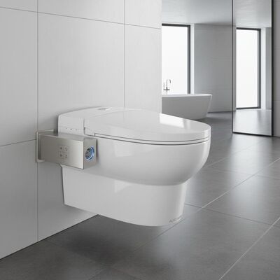 Ceramic Sanitary Ware with Automatic Deodorization 304 Stainless Steel Bracket and Glossy Finish for Modern Bathrooms