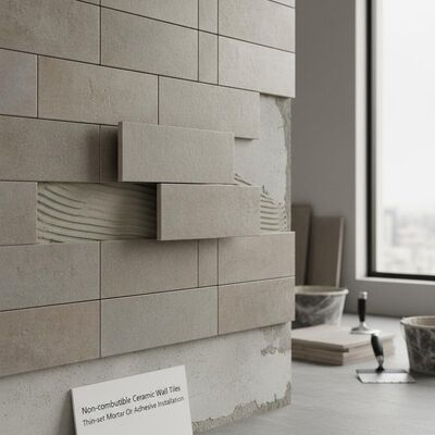 Non-combustible Ceramic Wall Tiles with Durable Surface and Thin-set Mortar Or Adhesive Installation